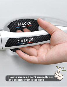 Customizável Logo Fibra De Carbono Carro Porta Guarda Adesivos Universal Anti-Colisão e <span class=keywords><strong>Design</strong></span> Resistente a Riscos - Product Image 4
