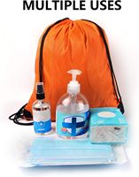 Sac à dos en polyester personnalisé pour loisirs et sports, avec cordon de serrage, imperméable, avec logo de marque imprimé, vente en gros