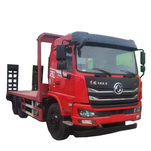 Nuevo Low Bed Boy deck Flatbed Vehicle Container cuello <span class=keywords><strong>de</strong></span> ganso Excavadora camiones <span class=keywords><strong>de</strong></span> transporte 40 Ton lowbed Truck - Product Image 1