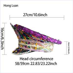 Chapeau de capitaine steampunk en strass à faible MOQ, chapeau de pirate avec logo personnalisé, idéal pour les salons d'automobiles anciennes et les soirées <span class=keywords><strong>rockabilly</strong></span> - Product Image 6