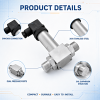HK-804DP Customizable 0.1%FS Differential Pressure Sensor Transmitter 4-20mA for Flow and Industrial Measurement