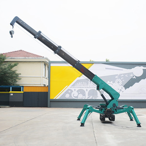Narrow Space Wireless <b>Remote</b> <b>Control</b> 9.2m 3tons Mini <b>Spider</b> Crawler Crane for Sale - Product Image 1