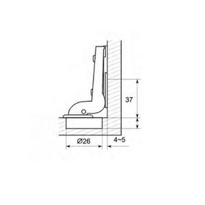 26 أثاث حديد مخفي للمطبخ الصغير ناعم الإغلاق قابل للتعديل على أنواع جديدة من المواد الفولاذية - Product Image 2