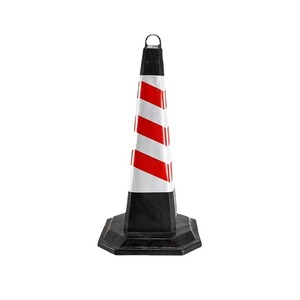 กรวยจราจรสะท้อนแสงพลาสติก ป้ายเตือนบนถนน แบบติดตั้งบนพื้นมาตรฐาน - Product Image 3