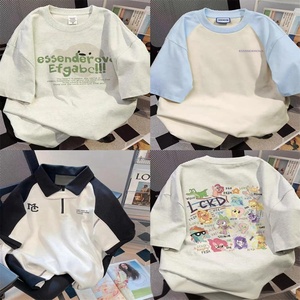 Camiseta de Manga Corta de Algodón para <span class=keywords><strong>Mujer</strong></span>, Diseño Geométrico 3D, Corte Holgado, Venta en Vivo, Puesto Callejero, Tienda Física, Venta <span class=keywords><strong>al</strong></span> <span class=keywords><strong>por</strong></span> <span class=keywords><strong>Mayor</strong></span>, Primavera - Product Image 4