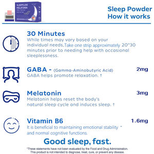 Tiras de disolución oral para dormir con soporte inmunológico Sabor personalizado Vitaminas y suplementos para adultos - Product Image 2