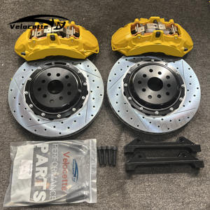 Pinzas de freno de 6 pistones amarillas personalizadas con rotores de freno de 355mm personalizados para Subaru WRX STI Isuzu D Max Benz W207 BMW E46 E92 M3 E90 - Product Image 1