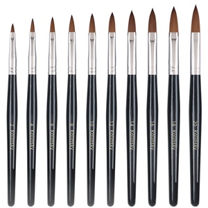 Hot-selling Nail Art <b>Brush</b> Pen Customization Kolinsky Nail <b>Brush</b> Wood Handle - Product Image 1