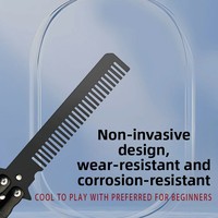Couteau papillon d'entraînement pliable fabriqué en usine, non affûté, pour l'extérieur, modèle d'entraînement hybride CSGO pour la dextérité manuelle, Y-58, acier 3CR13