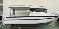 Bateau à moteur Gospel Speed Boat Cabin Cruiser certifié CE - 25 pieds / 7,5 m, bateau en aluminium soudé facile à construire, ponton