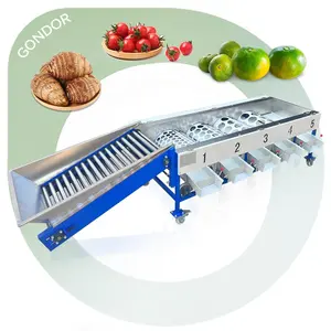 Industrial Quality Jujube Tomato Onion Citrus Fruit Vegetable Sizer Size Grader Sorting Machine and Dry