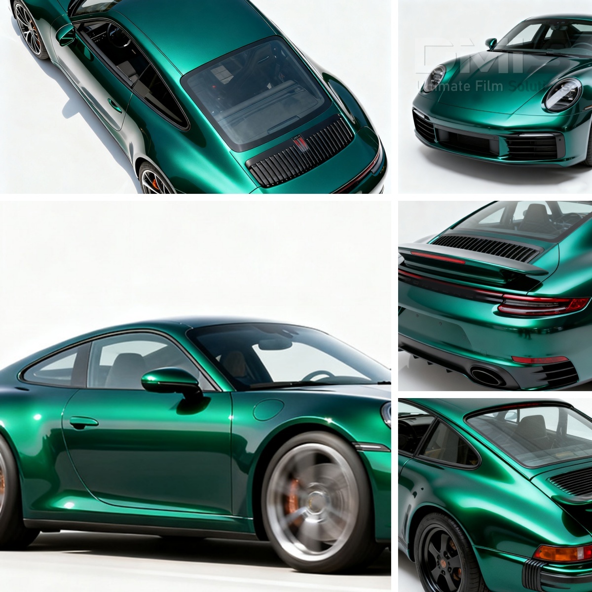 Satin metallic Glossy Blackish Green