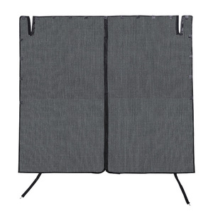 Cortina de malla magnética a prueba de mosquitos para puerta trasera de coche, parasol de 150x150cm, cortinas de ventana trasera de poliéster negro para acampar al aire libre - Product Image 2
