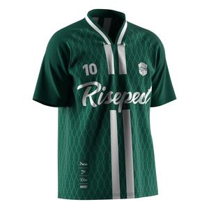 Camiseta de Fútbol de Secado Rápido con Cuello Polo en V y Tejido Transpirable, Ideal para Partidos de Liga y Uso Casual - Product Image 5