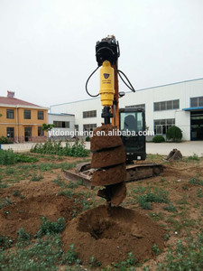 KINGER Aardboor Hydraulische <span class=keywords><strong>Auger</strong></span> Spirale Boormachine Plantgatboor - Product Image 2