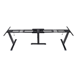 Electric <b>Height</b> <b>Adjustable</b> Conference <b>Table</b> Frame 180Cm Metal Stand With Automatic Adjustment For Office Use - Product Image 1