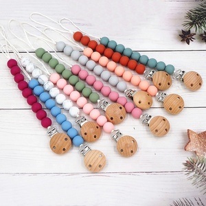 Clips de sucette en silicone sans BPA sur mesure lanière de support perles à mâcher de dentition Clips de sucette apaisants en silicone - Product Image 2