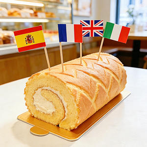 Флажки-шпажки для еды на Рождество: для бургеров, сэндвичей, фруктов, тортов, коктейлей, декор для вечеринок - Product Image 1