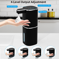 Distributeur de savon mousse automatique rechargeable par USB Distributeur de savon liquide sans contact à montage mural pour la maison et l'hôtel