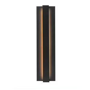 Lámpara de pared LED negra mate, lámpara de pared de acero inoxidable de latón de cristal Rectangular de granja, cocina, Hotel, jardín, luz exterior - Product Image 1