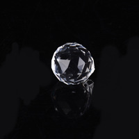 Boule de cristal Feng Shui de 30 mm, forme diamant, polie, transparente, à facettes, pour lustre, décorations de maison, durable, pour les fêtes