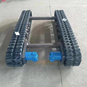 <b>Rubber</b> Track Chassis Hydraulic Electric Remote Control Small Traction Track Chassis - Product Image 1