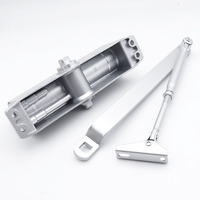 Vente en gros du fabricant Ferme-porte hydraulique pour porte en bois dissimulée en métal silencieux et robuste Commercial Standard Overhead Automatic