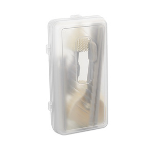 Juego de cepillos portátiles de silicona para biberones, color naranja marfil, para limpieza de biberones para niños, uso en exteriores - Product Image 2
