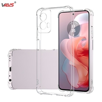 Étui de téléphone transparent antichoc avec cordon pour MOTO G Power 5G 2024 avec airbag TPU pour le modèle G64