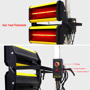 Lámpara de Curado de Pintura Infrarroja de Onda Corta para Carrocería de Automóviles, Lámpara Infrarroja para Secado de Pintura, 2200W, 220V, 800mm*800mm - Product Image 6