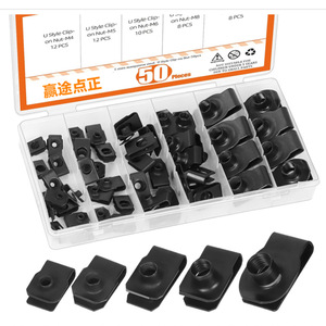 Assortiment d'écrous en U Winning Path Point M4 M5 M6 M8 M10 50 pièces pour garnitures intérieures de voitures et motos - Product Image 4