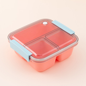 Lonchera Bento de Plástico para Niños SYH1069 al por Mayor, Contenedor de Almacenamiento de Alimentos para Estudiantes con Compartimentos - Product Image 2