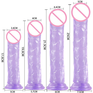 Grand Jouet Sexuel Féminin d'Adulte en Cristal Coloré, Pénis de Simulation Libre en Forme d'Œuf - Product Image 2