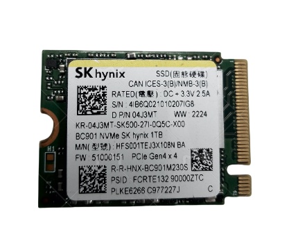 SK Hynix SSD 1TB - PCIe 4.0 NVMe M.2 2280 High Performance