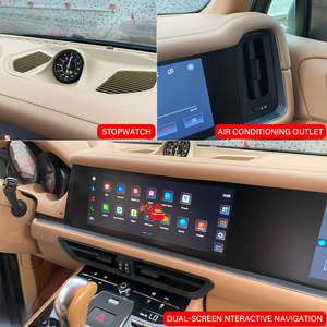 Tương tác Màn hình kép 12.3 "Chất lượng cao Navigation đơn vị đứng đầu cho Porsche Cayenne 958 2010 2017 không dây Carplay và <span class=keywords><strong>Android</strong></span> - Product Image 3