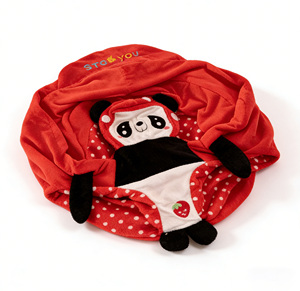 Moderna Sedia a Forma di <span class=keywords><strong>Panda</strong></span> in Morbido Cotone, Seduta di Supporto per Bambini Senza Imbottitura, Multifunzionale per Soggiorno, Sala da Pranzo, Camera da Letto, Esterno - Product Image 3