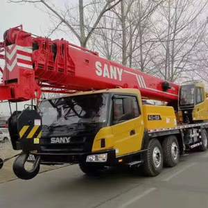 Grúa hidráulica sobre camión Sany de 50 toneladas usada, modelo STC500, con motor Weichai, capacidad de elevación de 60 m para trabajos de infraestructura. - Product Image 1