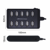 Cable de Extensión de Alta Velocidad de 10 Puertos USB 2.0, Adaptador de Concentrador de Doble Fila para Dispositivos de Interfaz de PCB de Computadora Portátil