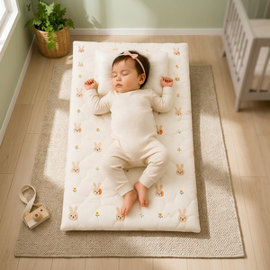 Colchón para Cuna de Bebé VINABEDDING, Venta al Por Mayor, OEM, OEKO-TEX, Tela de Microfibra Acolchada, Estampado Animal, Moderno, Multiusos - Product Image 3