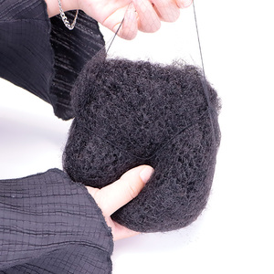 Vente en Gros de Cheveux Humains Noirs Naturels en Vrac Afro Crépus en Vrac Cheveux Humains <span class=keywords><strong>Dreadlocks</strong></span> au Crochet et Tressage - Product Image 2