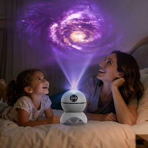 Projecteur de <span class=keywords><strong>ciel</strong></span> <span class=keywords><strong>étoilé</strong></span> avec horloge à 360 degrés °   Rotation |   Projecteur de Nuit <span class=keywords><strong>Galaxie</strong></span> et Planètes pour la Décoration de Chambre d'Enfant - Product Image 1