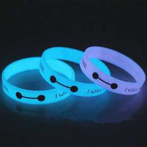 Tùy Chỉnh Quảng Cáo Điền Tiêm Mực Silicone Ban Nhạc Cổ Tay Cao Su Vòng Đeo Tay Sáng Biểu Tượng Tùy Chỉnh Phát Sáng Trong Bóng Tối Silicone Dây Đeo Cổ Tay - Product Image 2