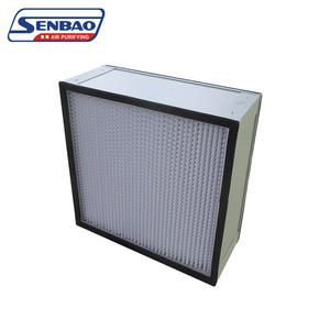 แผ่นกรองกล่อง H14 HEPA กระจกอัดจีบแบบกำหนดเองได้พาร์ติชันกระดาษ H13สำหรับระบบระบายอากาศแบบ HVAC - Product Image 5