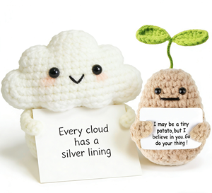Regalos de Agradecimiento para Mujeres, Mini Regalos de Crochet para Apoyo Emocional Positivo, Regalos de Pascua para Maestras, Compañeras de Trabajo, Mejores Amigas - Product Image 5