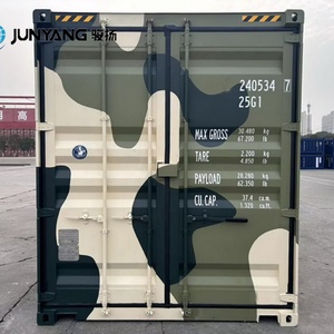 Conteneur sec standard en acier Corten de 20 pieds personnalisé pour l'expédition de marchandises à l'étranger et le transit, bon prix, couleur camouflage - Product Image 5