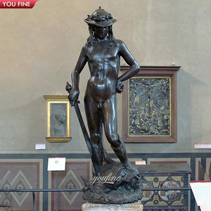 クラシック等身大ブロンズ像ブロンズダビッドスタチュー - Product Image 4