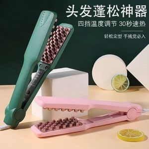 Plancha de pelo con revestimiento cerámico, ajuste de temperatura, iones negativos, estilizador de pelo eléctrico doméstico para mujeres - Product Image 2