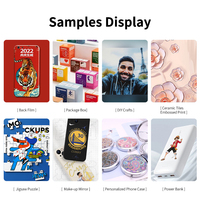 Imprimante UV industrielle compacte A5, jet d'encre multicolore, contrôle intelligent par application, haute résolution, pour cartes et coques de smartphone, en stock