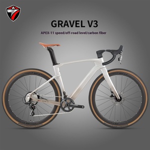 จักรยานเสือหมอบ Gravel V3 11 สปีด 700C OEM แฮนด์แบบอินทิเกรตพร้อมดิสก์เบรก คาร์บอน GRAVEL-V3-11S โช้คหน้าคาร์บอนไฟเบอร์ - Product Image 3