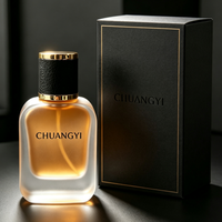 Emballage de parfum de luxe, flacon de parfum en verre épais givré de 30 ml, 50 ml, 100 ml avec boîte cadeau magnétique, insert en EVA, impression personnalisée